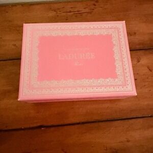 Laduree PINK Box Paris Macaron Box, Fancy, Trinket, Empty Box
